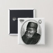 Nicolas Flamel graviert von Balthazar Moncornet Button (Vorne & Hinten)
