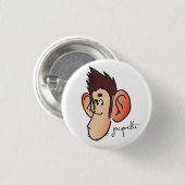 Nicolas jacquette misstrauische Veränderung Button (Vorne & Hinten)