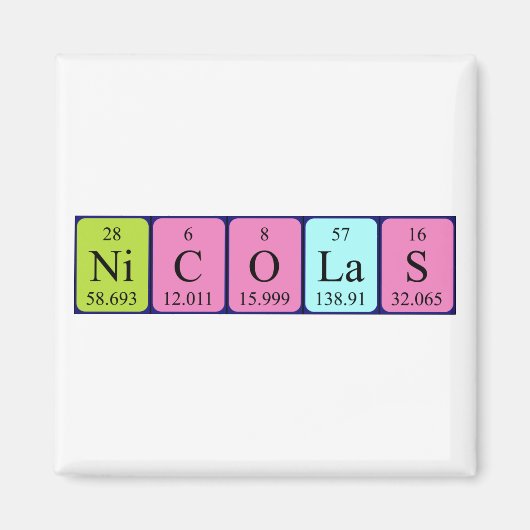 Nicolas Periodenmagnet Magnet (Vorne)