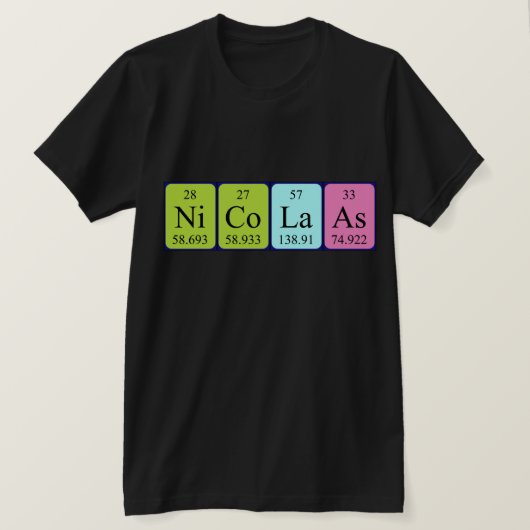 Nicolas Periodenname Shirt (Design vorne)