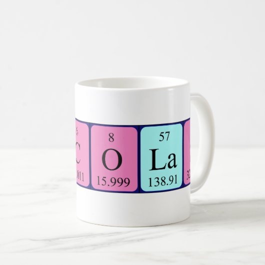 Nicolas Periodenname Tasse (VorderseiteRechts)