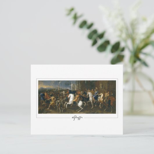 Nicolas Poussin #202 - Fine Art Postcard Postkarte (Stehend Vorderseite)
