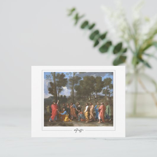 Nicolas Poussin #238 - Fine Art Postcard Postkarte (Stehend Vorderseite)