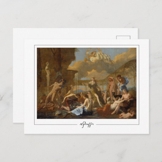 Nicolas Poussin #245 - Fine Art Postcard Postkarte (Vorne/Hinten)