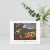 Nicolas Poussin #281 - Fine Art Postcard Postkarte (Stehend Vorderseite)