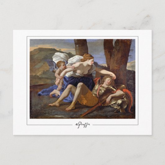 Nicolas Poussin #2 - Fine Art Postcard Postkarte (Vorderseite)