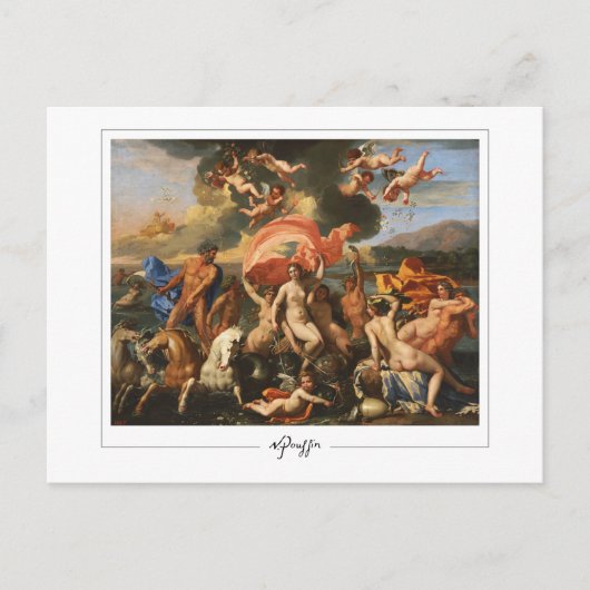 Nicolas Poussin #3 - Fine Art Postcard Postkarte (Vorderseite)
