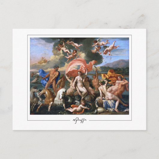 Nicolas Poussin #3 - Fine Art Postcard Postkarte (Vorderseite)