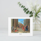 Nicolas Poussin #50 - Fine Art Postcard Postkarte (Stehend Vorderseite)
