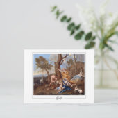 Nicolas Poussin #5 - Fine Art Postcard Postkarte (Stehend Vorderseite)