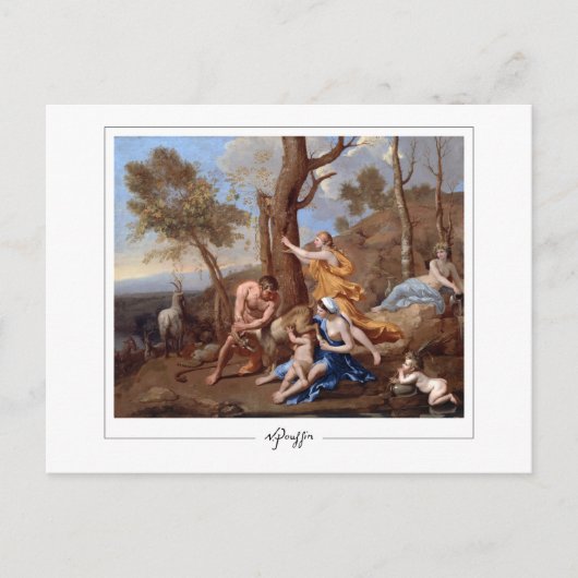 Nicolas Poussin #5 - Fine Art Postcard Postkarte (Vorderseite)