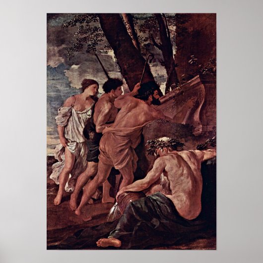 Nicolas Poussin - Die Hirten der Arcadia Poster (Vorne)