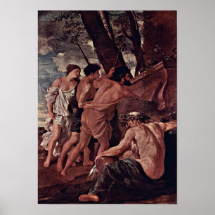Nicolas Poussin - die Schäfer von Arcadia Poster