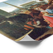 Nicolas Poussin - Erholung über den Flug nach Ägyp Poster (Ecke)