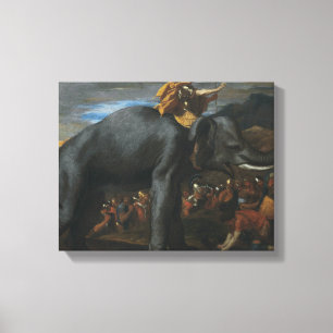 Nicolas Poussin - Hannibal überquert die Alpen Leinwanddruck