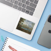 Nicolas Poussin - Landschaft mit einer Ruhe Aufkleber (Laptop mit iPhone)