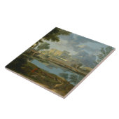 Nicolas Poussin - Landschaft mit einer Ruhe Fliese (Seite)