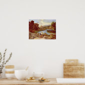 Nicolas Poussin - Landschaft mit St Matthew Poster (Küche)