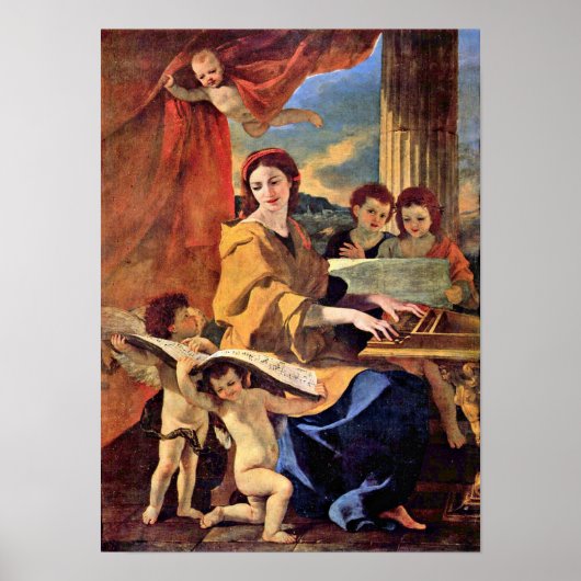 Nicolas Poussin - St Cecilia Poster (Vorne)