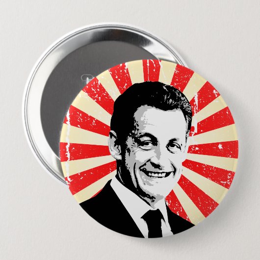 Nicolas Sarkozy Button (Vorne & Hinten)