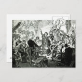 Nicolaus Kopernicus erläutert seine Theorie Postkarte (Vorne/Hinten)