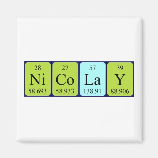 Nicolay Periodenmagnet Magnet (Vorne)