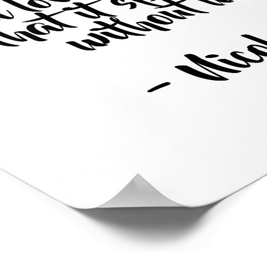 Nicole Addison Zitat Poster (Ecke)