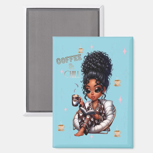 Nicole Coffee & Chill Magnet (Vorderseite/Rückseite)