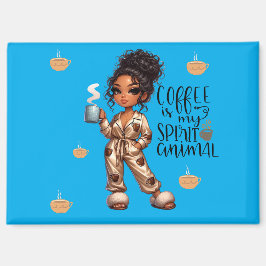 Nicole Coffee Spirit Animal Magnet