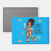 Nicole Coffee Spirit Animal Magnet (Vorderseite/Rückseite)