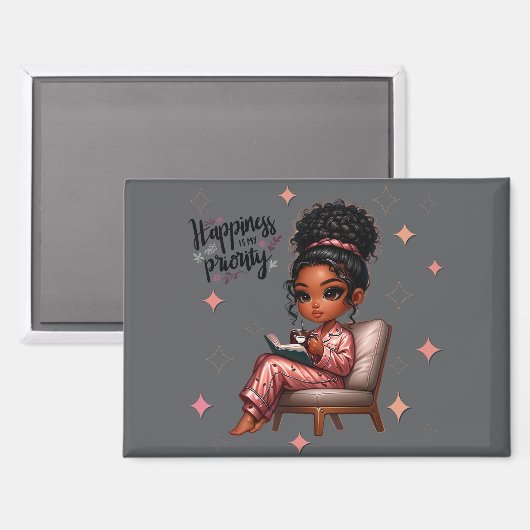 Nicole Happiness Magnet (Vorderseite/Rückseite)