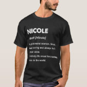 Nicole Name T-Shirt (Vorderseite)