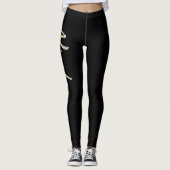 Nicole white gold Handwriting Hose Leggings (Vorderseite)