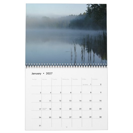 nicolet staatlicher Wald Kalender (Jan 2027)