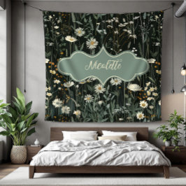 Nicolette Dark Daisy Floral Fleecedecke