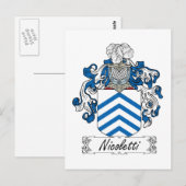 Nicoletti Familienwappen Postkarte (Vorne/Hinten)