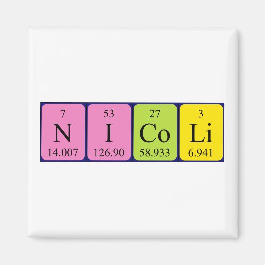 Nicoli Periodenmagnet Magnet (Vorne)