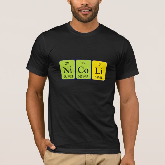 Nicoli Periodenname Shirt (Vorderseite)