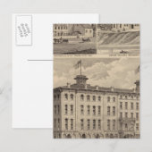 Nicollet House, Orth's Brewery, Minnesota Postkarte (Vorne/Hinten)