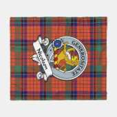 Nicolson Ancient Clan Abzeichen Tartan Kariert Fleecedecke (Vorderseite (Horizontal))