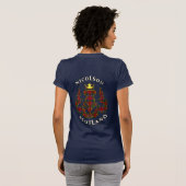 Nicolson Clan Abzeichen & Tartan w/Motto Women's T-Shirt (Schwarz voll)