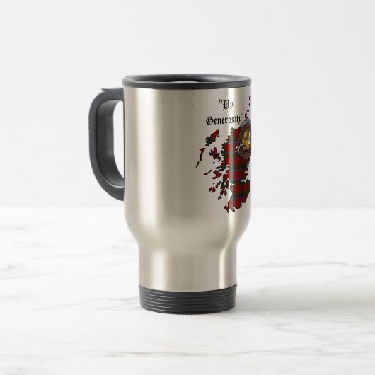 Nicolson Clan Abzeichen Travel Mug Reisebecher (Vorderseite Links)