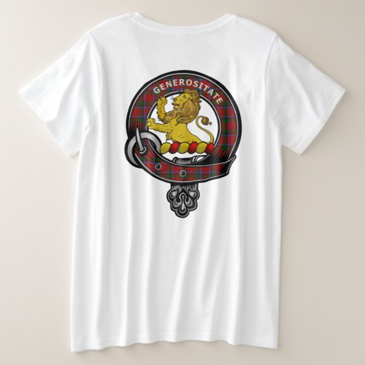 Nicolson Clan Abzeichen Women's Große Größe T-Shirt (Design Rückseite)