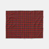 Nicolson Clan Red, Black and Green Tartan Fleecedecke (Vorderseite (Horizontal))