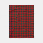 Nicolson Clan Red, Black and Green Tartan Fleecedecke (Vorderseite)