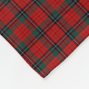 Nicolson Clanroter, schwarzer und grüner Tartan Fleecedecke