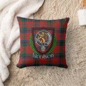 Nicolson Scottish Clan Tartan & Crest Kissen (Decke)