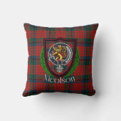 Nicolson Scottish Clan Tartan & Crest Kissen (Rückseite)