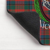 Nicolson Scottish Clan Tartan & Crest Mousepad (Ecke)