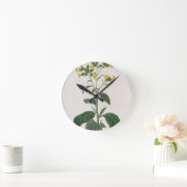 Nicotiana von "Phytographie Medicale" durch Joseph Runde Wanduhr (Zuhause)